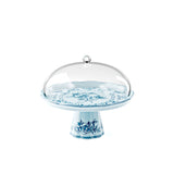 guzzini guzzini alzata con campana melamina josephine d 304 cm table decor celeste polvere ean 8008392388319