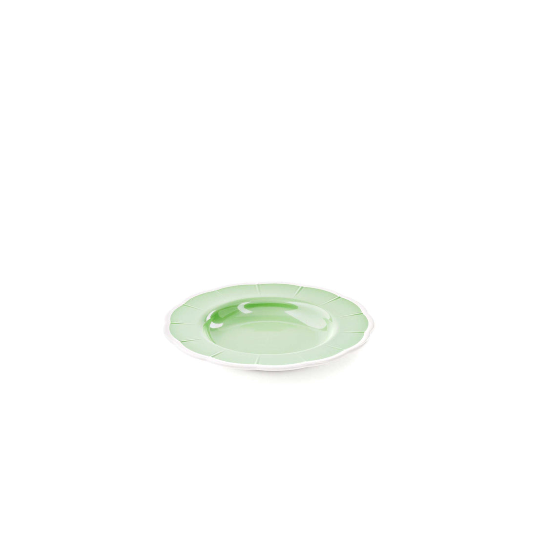 Assiette creuse en mélamine GUZZINI Flora D 24 cm Décor de table Vert Poudré