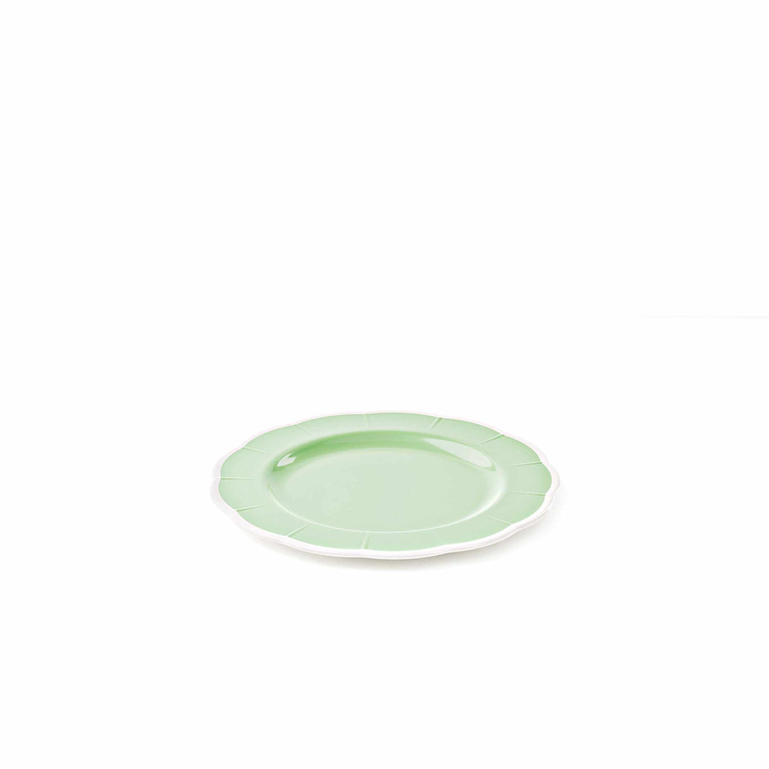 Assiette plate en mélamine GUZZINI Flora D 28 cm Décor de table Vert Poudré