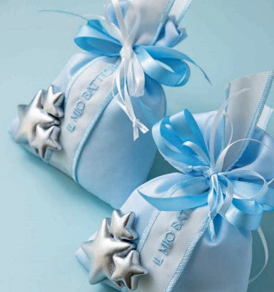 Sachet de confettis Cupido&Co. 80 x 100 mm Bleu 12 pièces