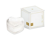 Scented Transparent Glass Heart Candle with Box 