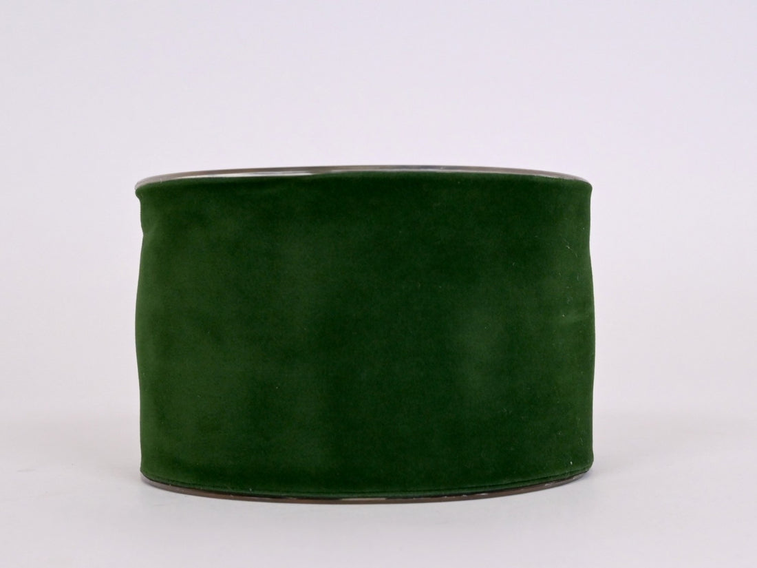 Piovaccari Ruban Noël Double Velvet Vert Foncé 63 mm x 7 m – Ruban en Double Velours Décoratif pour Sapin de Noël, Nœuds et Cadeaux