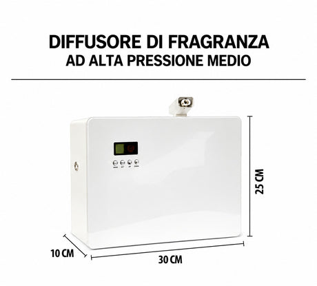 DESSENZE Diffuseur de Parfum Professionnel Medio à Haute Pression – Diffuseur pour Espaces jusqu'à 1400 m²
