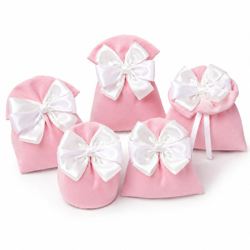 Créations pour Enzo Sachet Ballottin Colorado 13X11 Cm Porte-Bonbons Rose Lot 10 Pcs