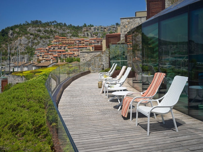 Nardi Net Lounge Poltrona Agave en polypropylène empilable