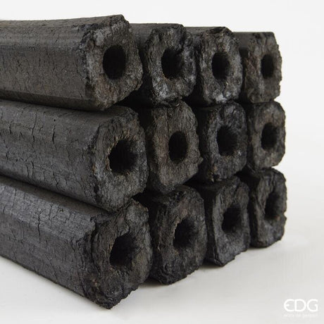 EDG Enzo De Gasperi Bricchetti di Carbone 10 kg – Combustibile per Barbecue e Grigliate
