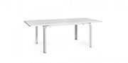 Table rectangulaire extensible Nardi Alloro 140 140 / 210 x 100 cm H 73 cm Blanche
