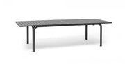 Table rectangulaire extensible Nardi Alloro 210 210/280 x 100 cm H 73 cm Anthracite