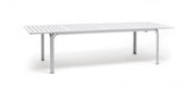 Table rectangulaire extensible Nardi Alloro 210 210/280 x 100 cm H 73 cm Blanche