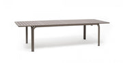 Table rectangulaire extensible Nardi Alloro 210 210/280 x 100 cm H 73 cm Gris tourterelle