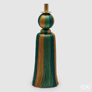 Bougeoir à pampilles de Noël EDG Enzo De Gasperi H 45 cm Vert Or
