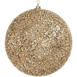 Bizzotto Sfera Angelica Champagne D 15 cm Pallina di Natale in Polistirolo