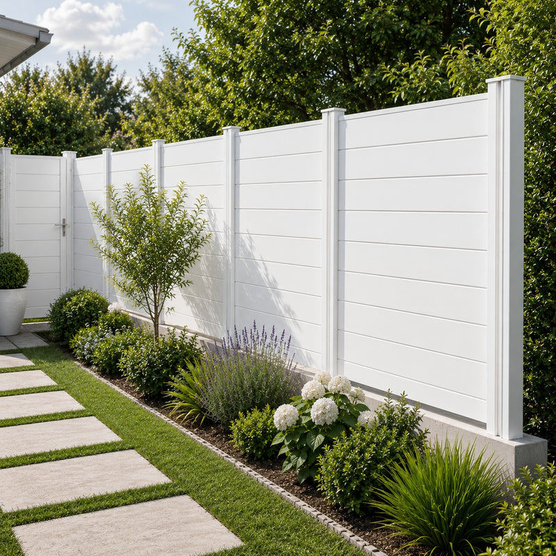 Clôture L'Arcolaio Ami Poteau Double H.146cm Blanc Brillant