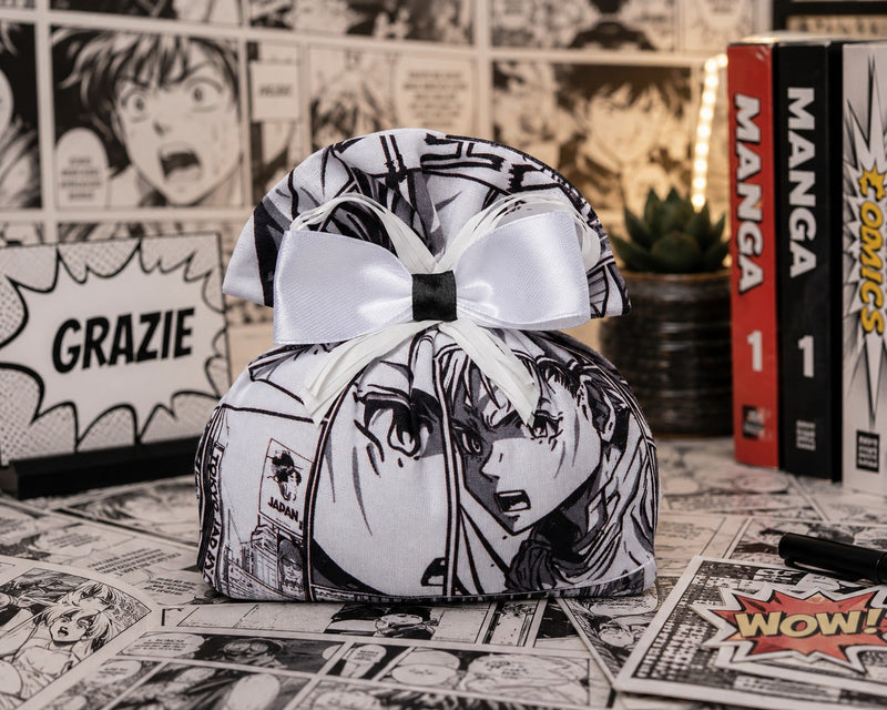 Créations pour Enzo Sachet Bombonnière Porte-Dragées Comics Anime Flipper 13x14 cm Lot 10 pcs