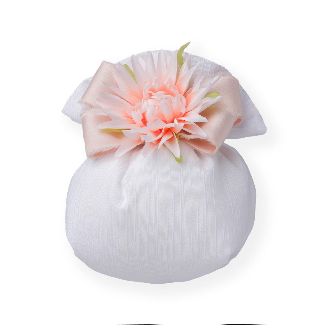Créations pour Enzo Sacchetto Bombonière Porte-Confettis Canettes Blanc 13x14 cm Cf 10 pz