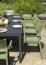 nardi nardi tavolo rio 210 extensible 210 280 x 100 cm h 76 cm alluminio antracite ean 8010352828629