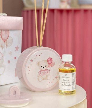 Cupido&Co. Diffuseur Ourson avec Ballons Roses H 90 Cm 50 Ml avec Boîte