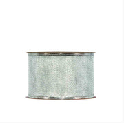 Piovaccari Ruban Amelie Argent 63 mm x 10 m – Ruban Décoratif de Noël pour Sapin de Noël, Nœuds et Emballages Cadeaux