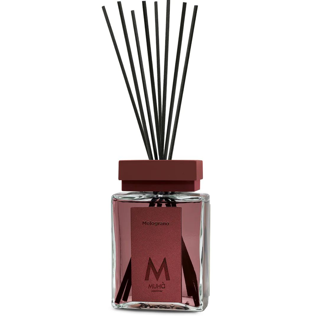 Muhà Luxe Parfum Diffuseur d'Ambiance avec Bâtonnets Grenade 1 000 ml
