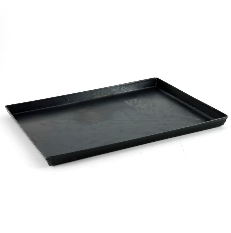 AGNELLI Plaque de cuisson rectangulaire en tôle bleue 45x35x3 cm