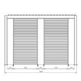 Panneau Vertical Pergola Ocean Bizzotto 232,45 x 30,9 cm Blanc
