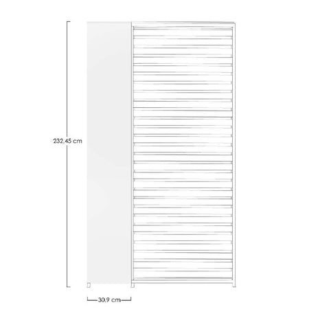 Panneau Vertical Pergola Ocean Bizzotto 232,45 x 30,9 cm Blanc