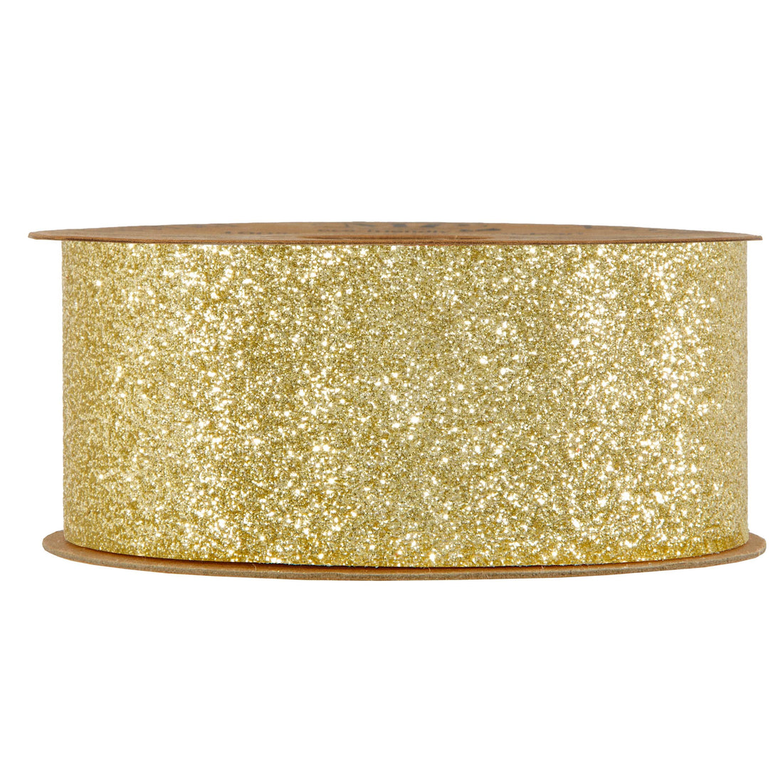 Piovaccari Ruban Desirée Glitter Or 40 mm x 10 m – Ruban de Noël Pailleté pour Sapin de Noël, Nœuds et Emballages Cadeaux