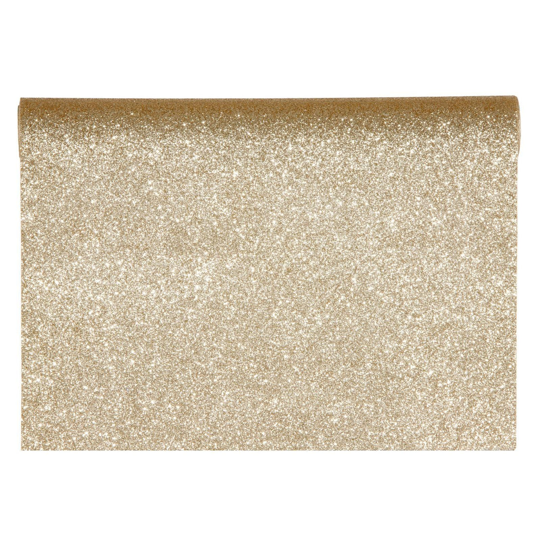 Piovaccari Chemin de table Desirée Champagne 28 cm x 2,5 m – Chemin de table décoratif de Noël pour table, centre de table et décorations de Noël