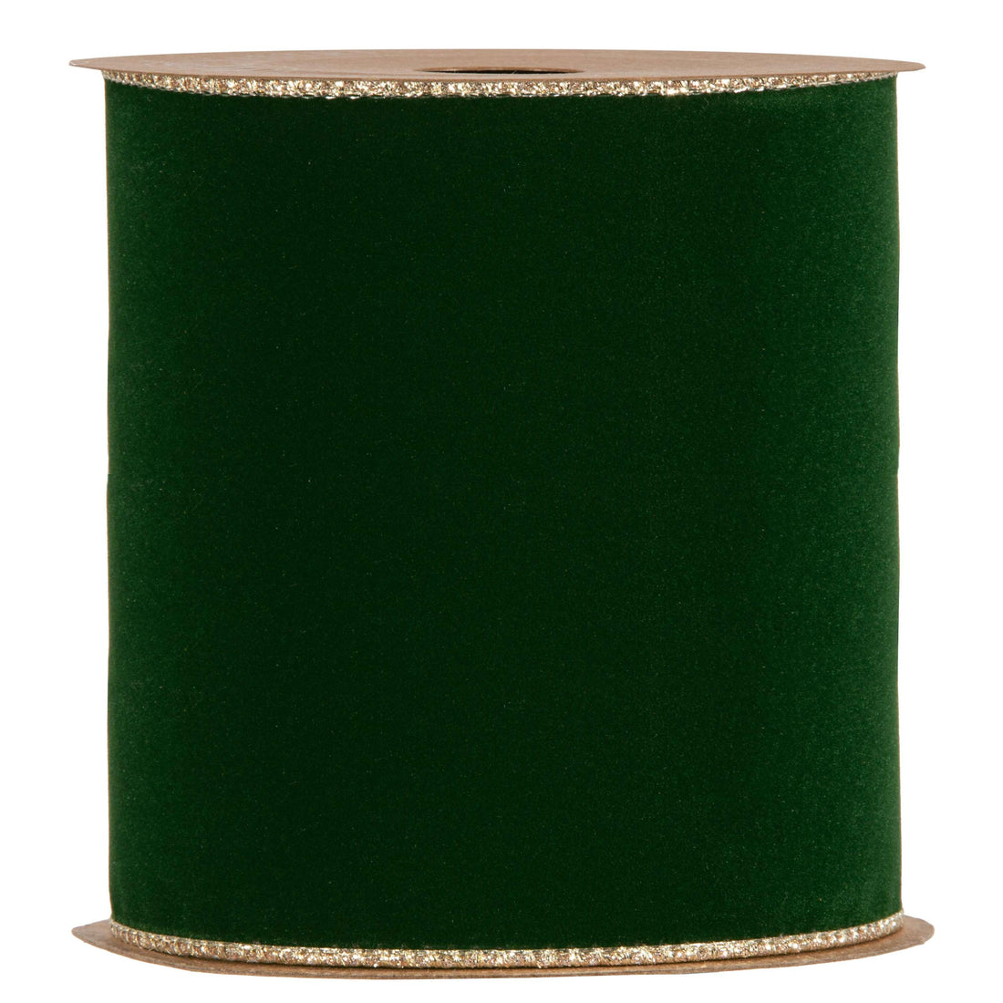 Piovaccari Ruban Double Sides Velvet & Glitter Vert Foncé 100 mm x 10 m – Ruban de Noël en Velours et Paillettes pour Sapin de Noël, Nœuds et Emballages Cadeaux