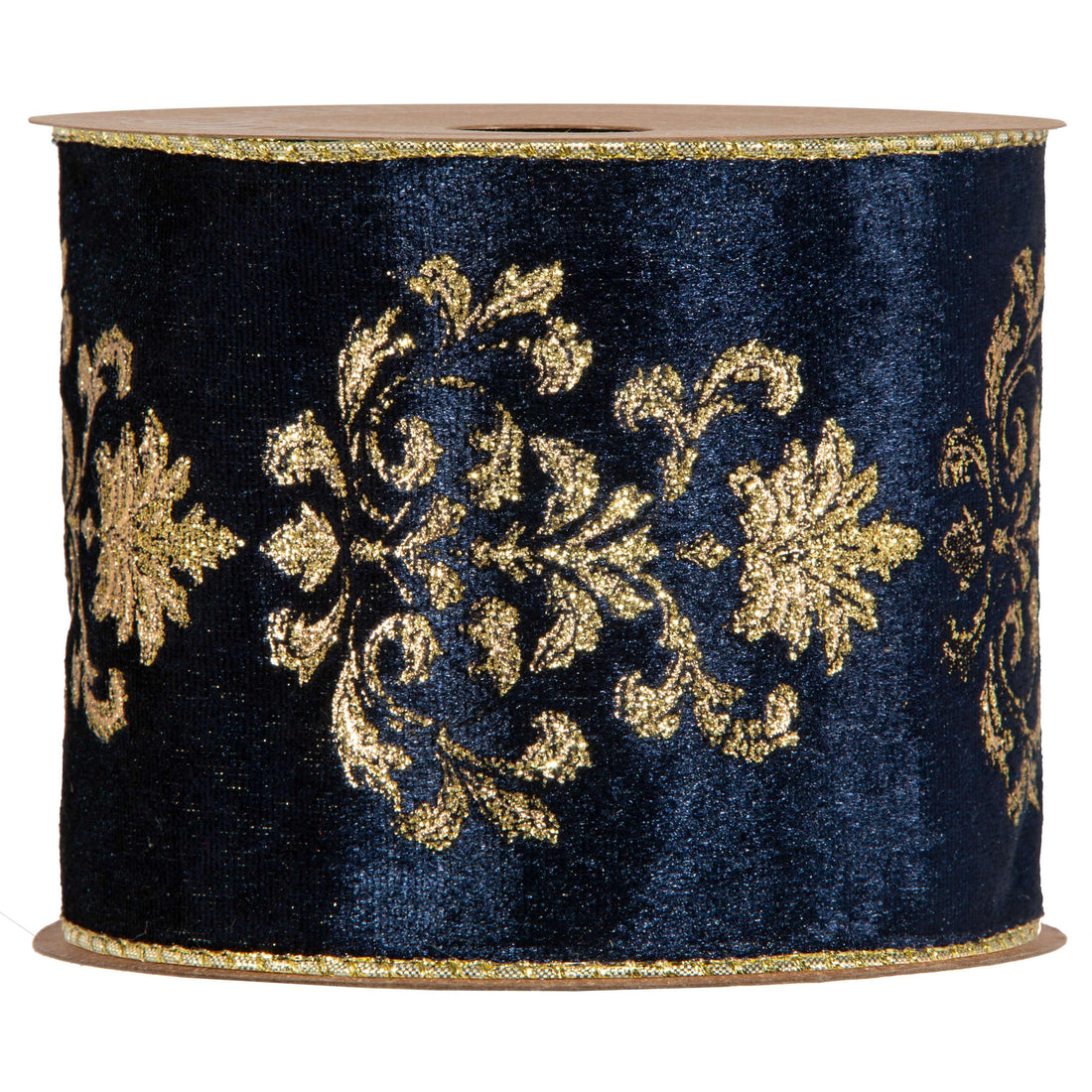 Piovaccari Ruban Lilibeth Bleu 100 mm x 10 m – Ruban Décoratif de Noël pour Sapin de Noël, Nœuds et Emballages Cadeaux