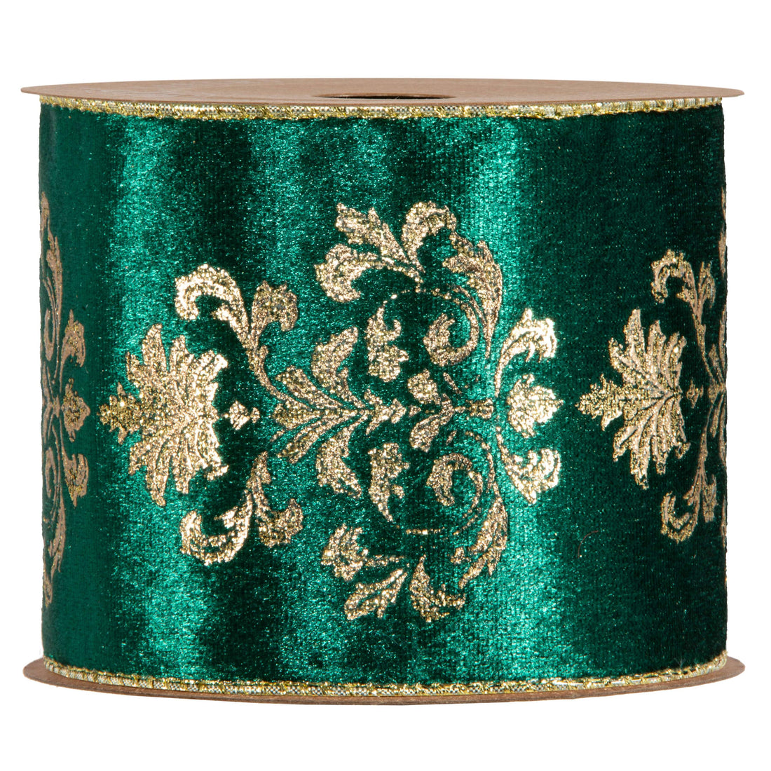 Piovaccari Ruban Lilibeth Vert Foncé 100 mm x 10 m – Ruban Décoratif de Noël pour Sapin de Noël, Nœuds et Emballages Cadeaux
