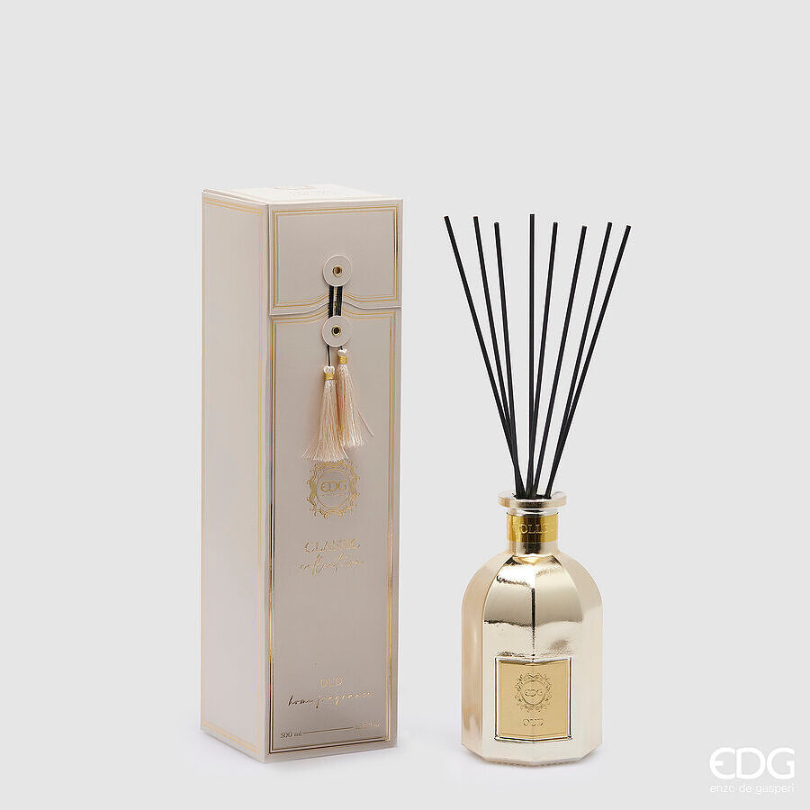 Diffuseur EDG Enzo De Gasperi Classic Bottle 500 ml H 16 cm P 8,5 cm Oud