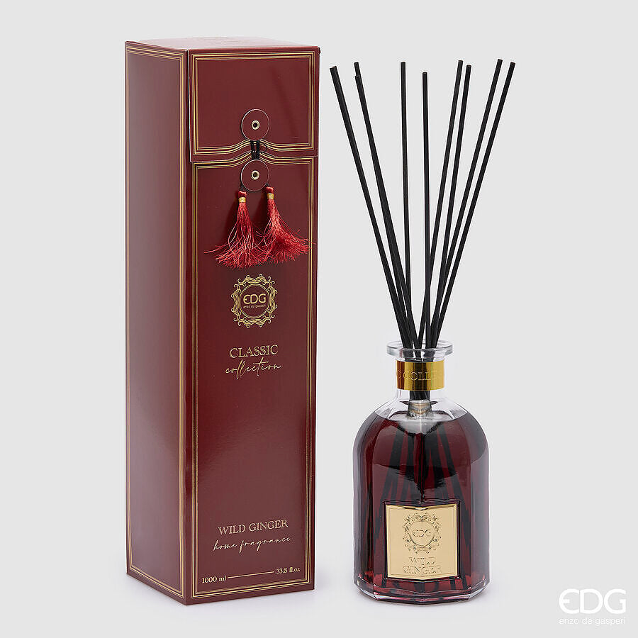 Parfum EDG Enzo De Gasperi Flacon Classique 1000 Ml H 22 Cm P 12 Cm Gingembre Sauvage