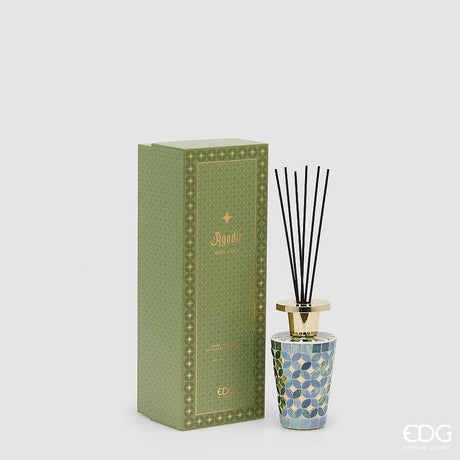 edg enzo de gasperi edg enzo de gasperi profumatore bottiglia agadir 300 ml h 175 cm d 9 cm green utopia ean 8059824465337