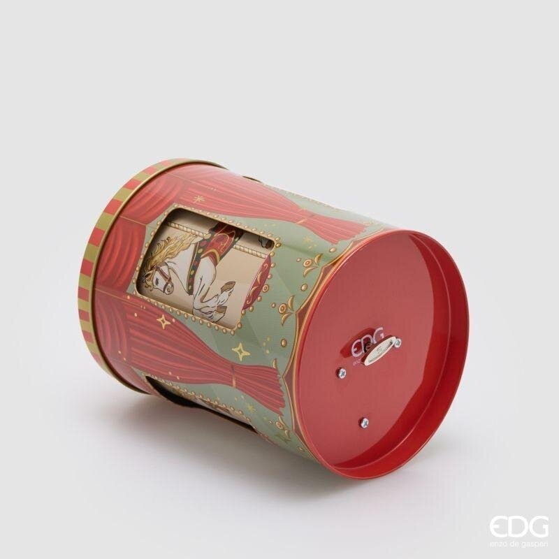 EDG Enzo De Gasperi Diffuseur Flacon Écrin 300 ml avec Carillon Noël H12 Ø10 cm Cannelle – Diffuseur d'Ambiance