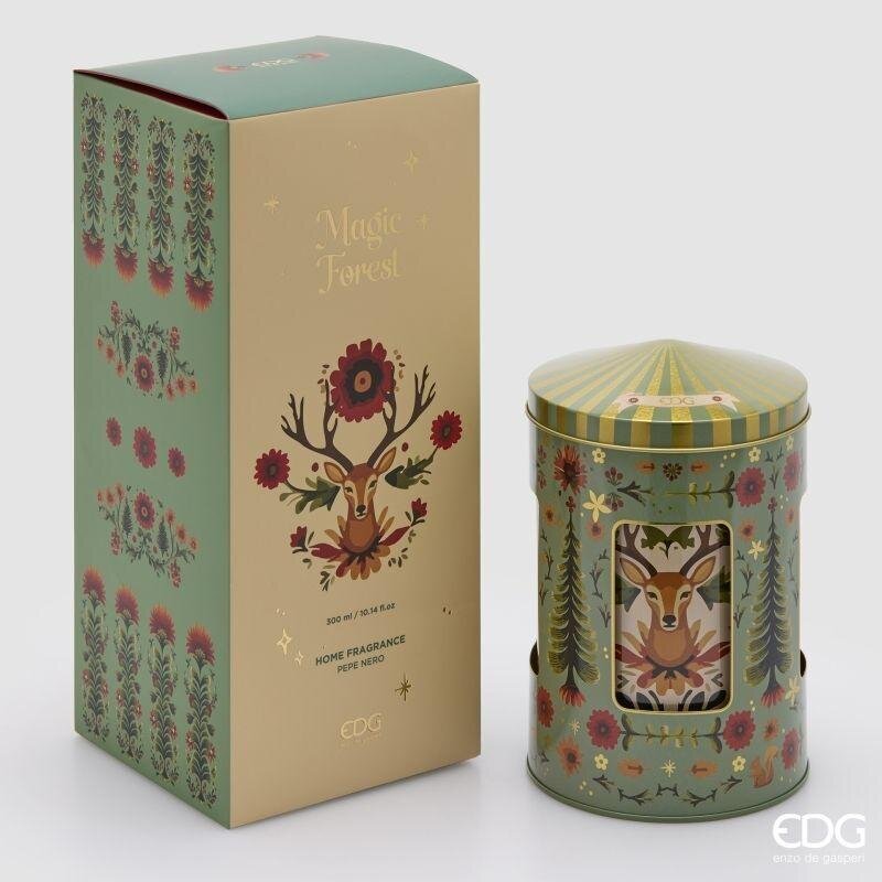 EDG Enzo De Gasperi Diffuseur Flacon Écrin Carillon Black Pepper 300 ml – Idée Cadeau Noël