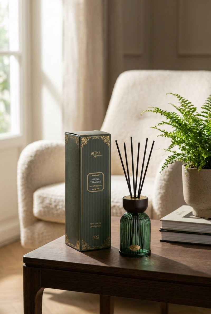 EDG Enzo De Gasperi Diffuseur Bouteille Atena Herbal Treasure 180 ml – Diffuseur Ambiance Noël