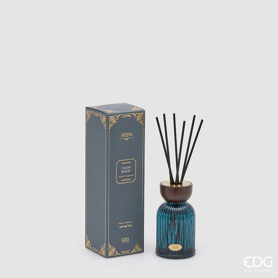EDG Enzo De Gasperi Diffuseur Bouteille Athéna Ocean Breeze 180 ml H12 Ø7 cm – Diffuseur d'Ambiance Festif