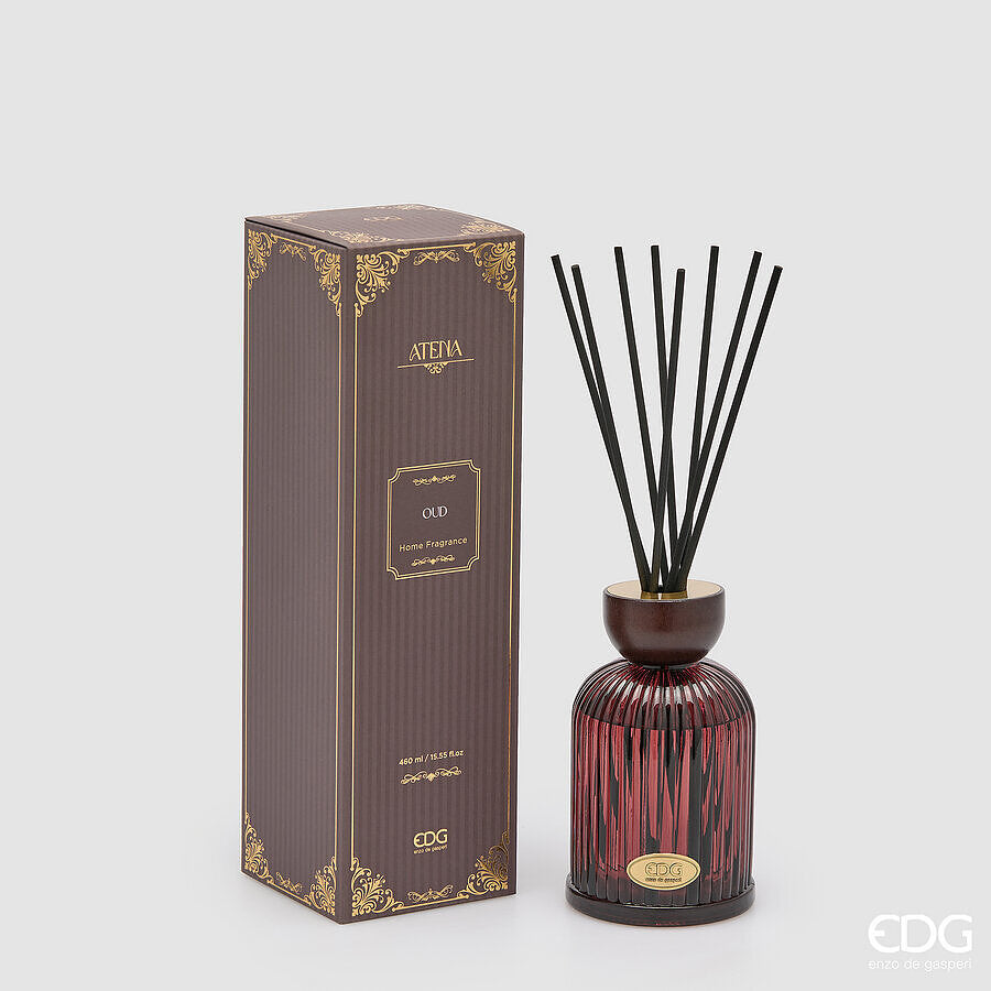 EDG Enzo De Gasperi Diffuseur Bouteille Atena OUD 460 ml H16 Ø9 cm – Parfum d'Ambiance