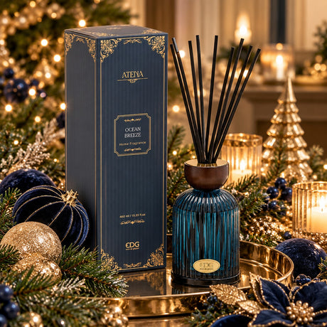 EDG Enzo De Gasperi Diffuseur Bouteille Atena Ocean Breeze 460 ml H16 Ø9 cm – Parfum d'Ambiance