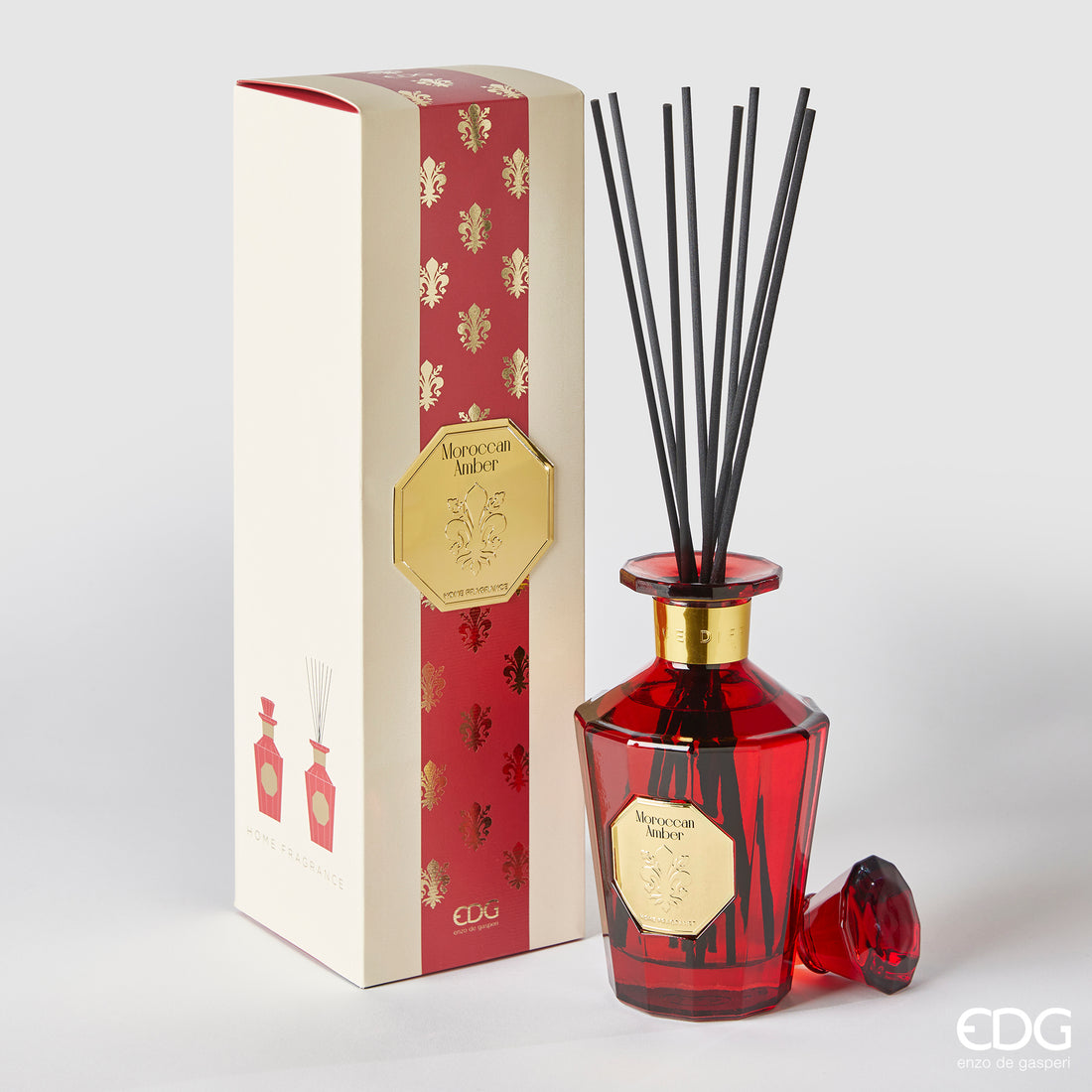 Diffuseur EDG Enzo De Gasperi Goldlily 500 ml + bâtonnets Moroccanambe H21