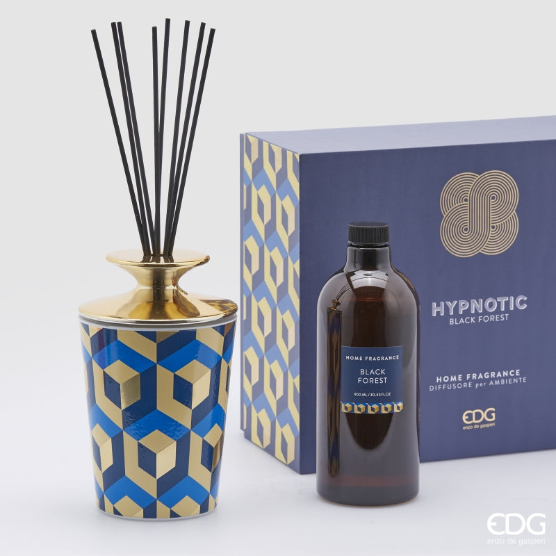 Diffuseur de parfum EDG Enzo De Gasperi Hypnotic Bottle 900 ml + bâtonnets H19 C3 Forêt-Noire