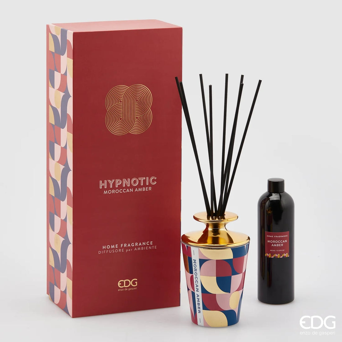 Diffuseur hypnotique EDG Enzo De Gasperi 400 ml + bâtonnets H15 Ambre marocain