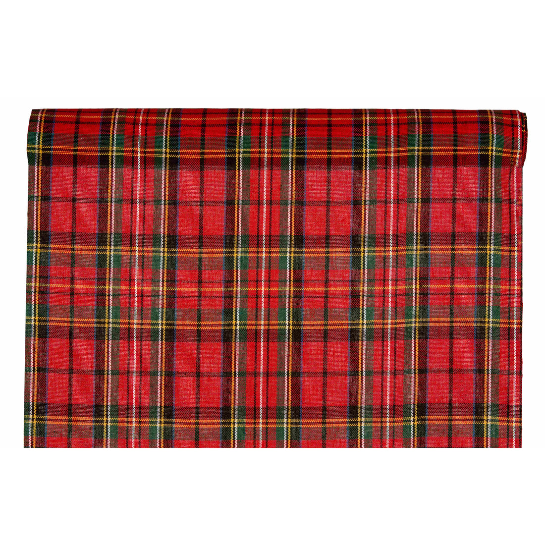 Piovaccari Chemin de table Aberdeen Rouge 28 cm x 2,5 m – Chemin de table décoratif de Noël pour table, centre de table et décorations de Noël