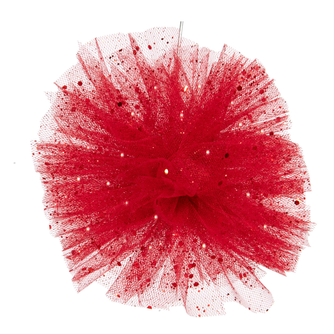 Piovaccari Pon Pon Rouge Ø50 cm – Décoration de Noël pour Sapin, Ornements, Fêtes et Installations Décoratives
