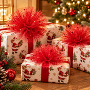 Piovaccari Pon Pon Rouge Ø16 cm – Décoration de Noël pour Sapin de Noël, Ornements, Fêtes et Compositions Décoratives