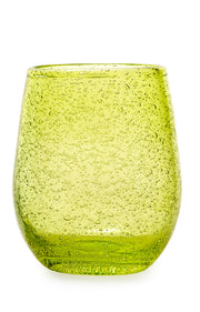 Lot de 6 verres à bulles vert délavé 300 ml
