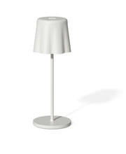 Lampe de table LED rechargeable Fade Aladina (H 30 cm, P 11 cm), sans fil, à intensité variable, blanche