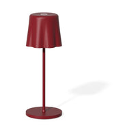 Lampe de table LED rechargeable Fade Aladina (H 30 cm, P 11 cm), sans fil, à intensité variable, rouge 