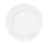 Assiette ronde Fade Avena D 30 cm en céramique blanche
